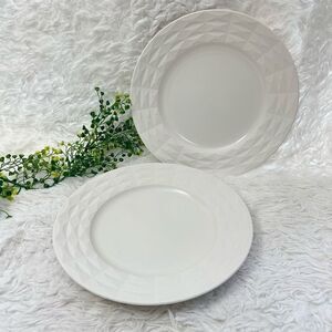 Kate Spade for Lenox Castle Peak Cream‎ 11” Dinner Plate 2 piece set